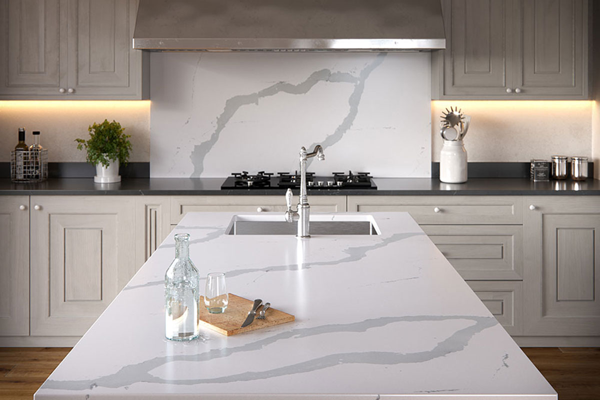 Silestone Bianco-Calacatta Silestone Kitchen