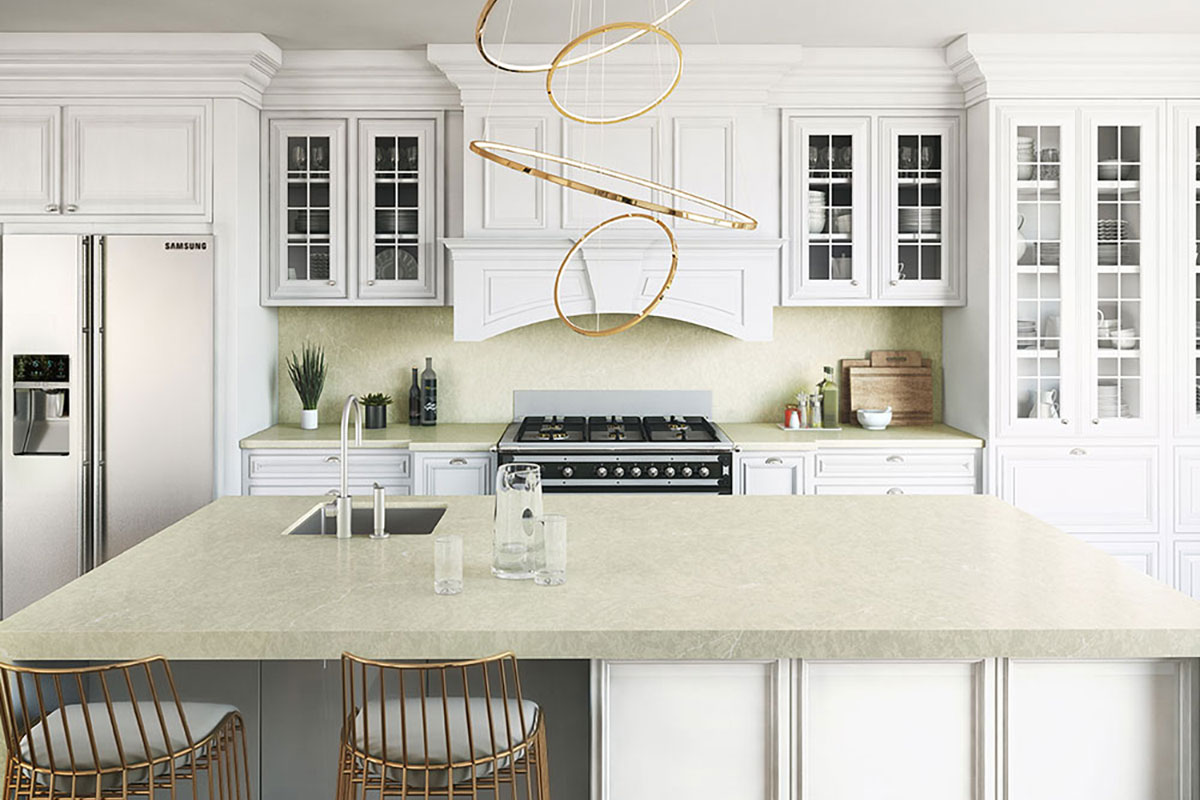 Silestone Silken Pearl Kitchen